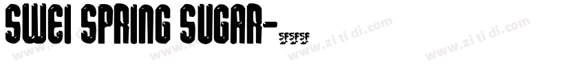 Swei Spring Sugar字体转换